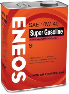 Масло моторное ENeoS Super Gasoline SAE 10W40 SL 4L (№oil1357)