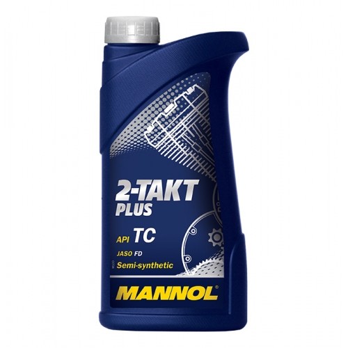 Масло моторное двухтактное Mannol 2-TAKT PLUS 2Т 1L (№1404)