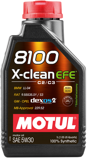 Масло моторное MOTUL 8100 X-clean EFE SAE 5W30 SN/CF 1L (№111687)