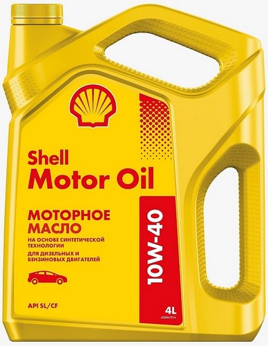 Масло моторное Shell Motor Oil SAE 10W40 4L