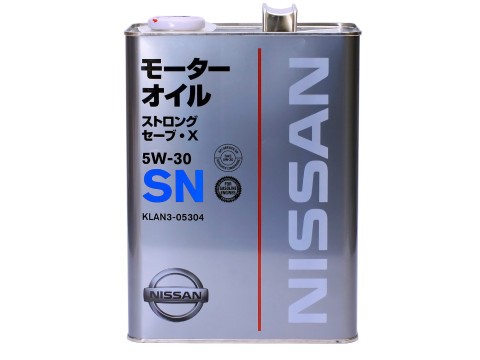 Масло моторное NISSAN STRONG SAVE X SAE 5W30 SN 4L (№KLAN505304)