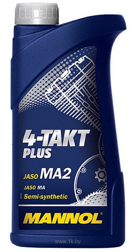 Масло моторное четырёхтактное Mannol 4-TAKT PLUS SAE 10W40 1L (№1400)