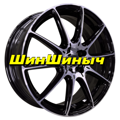 6,5x17/5x108 ET43 D65,1 FA8537 Gloss Black Machined Face (ZJH) FlowForming