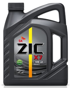 Масло моторное ZIC X7 Diesel SAE 10W40 4L (№162607)