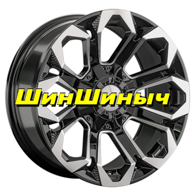 9x20/6x139,7 ET20 D106,1 1366 BKF (конус, Колпак+лого)