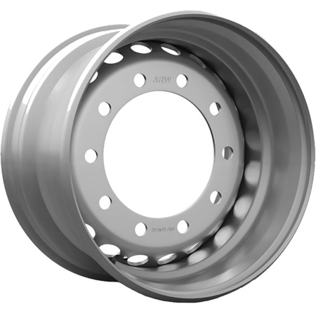 ASTERRO 2401B 24x8.5 10x335 ET166 CB281 Silver 4500 кг Для камерной шины