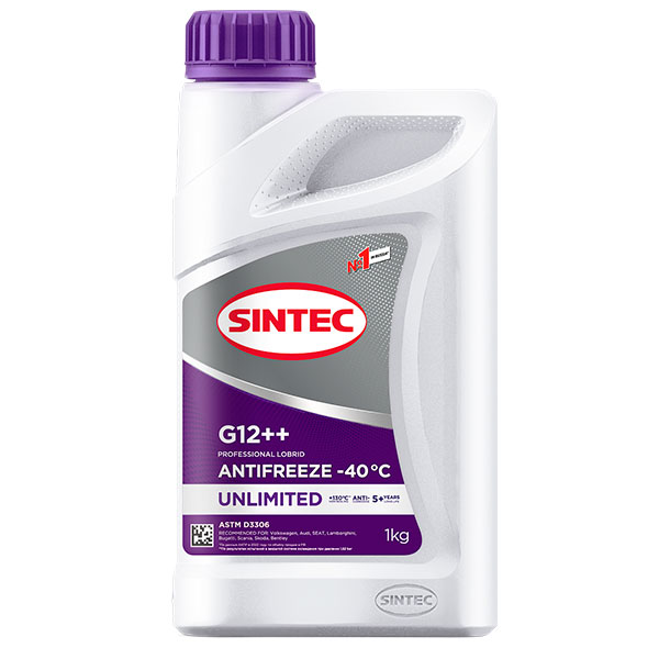 Антифриз Sintec UNLIMITED G12++ фиолетовый 1л (№801502)