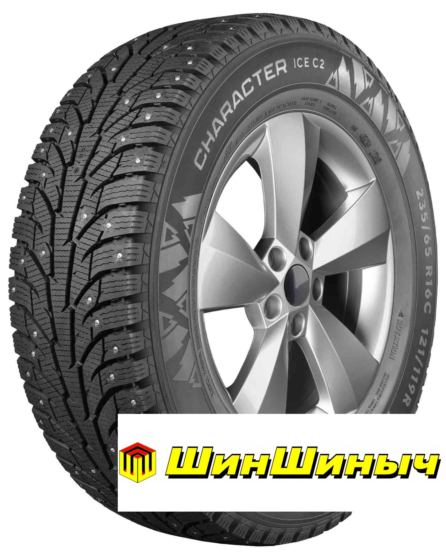 Ikon 195/75 r16c Character Ice C2 107/105R Шипы
