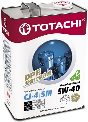 Масло моторное TOTACHI Premium Diesel SAE 5W40 CJ-4/SM 1L