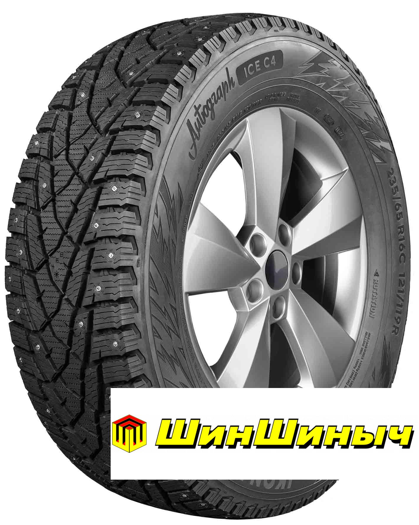 Ikon 205/70 r15c Autograph Ice C4 106/104R Шипы