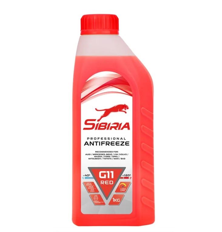 Антифриз SIBIRIA-40 G11 красный 1л.