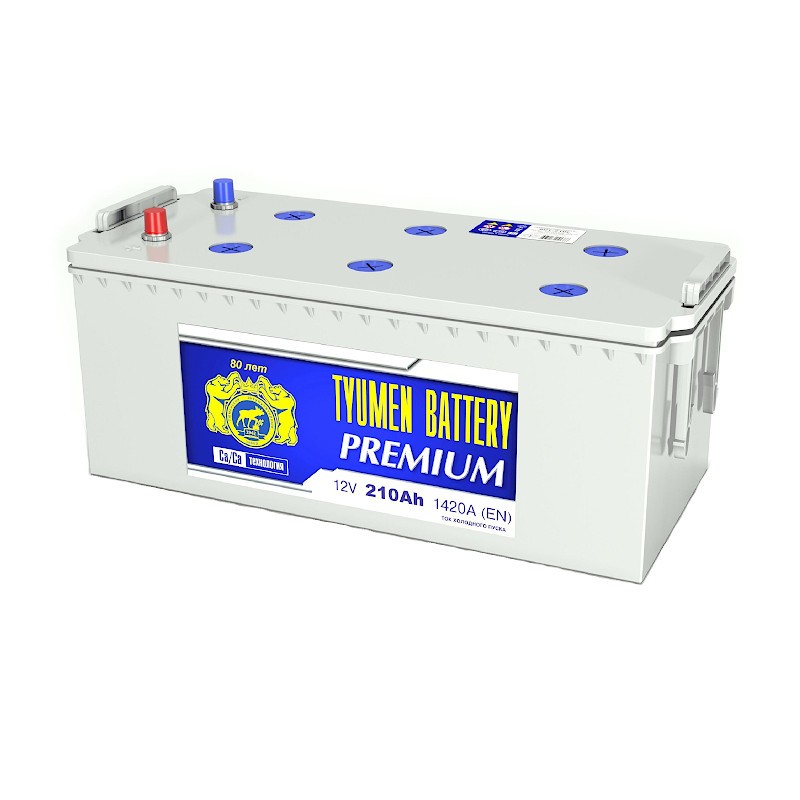 АКБ 6СТ-210п/п АПЗ Тюмень PREMIUM  болт(190) 1420А