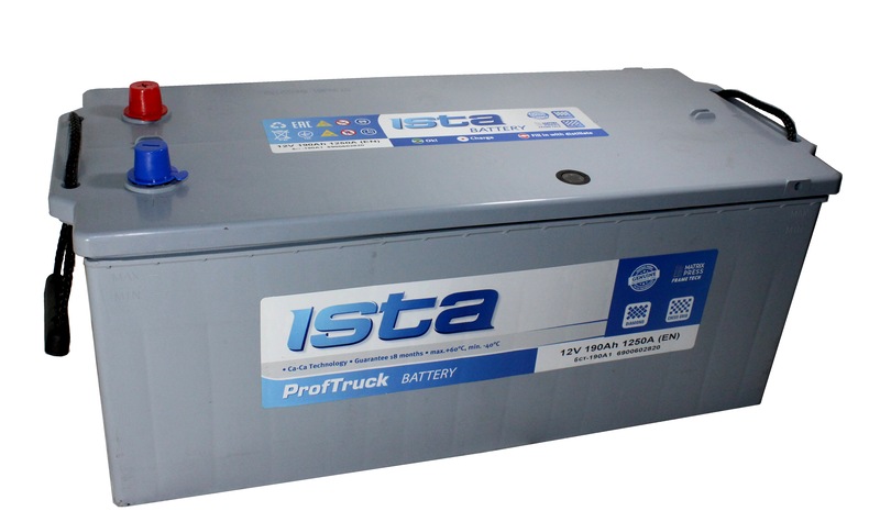АКБ 6СТ-190о/п Professional Truck ISTA  1250A