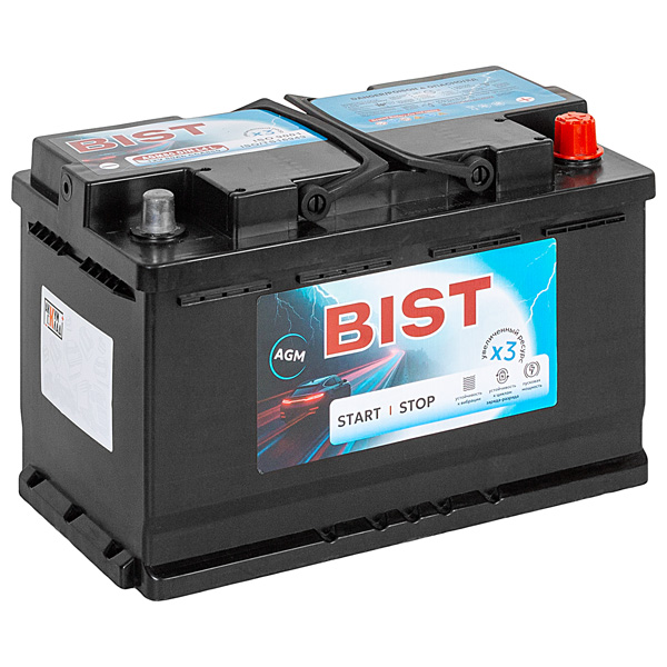 АКБ 6СТ-80о/п BIST AGM  850А