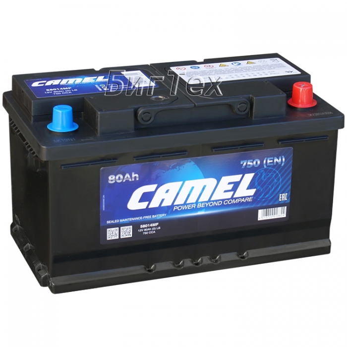 АКБ 6СТ-80о/п "CAMEL" 58012MF 710A