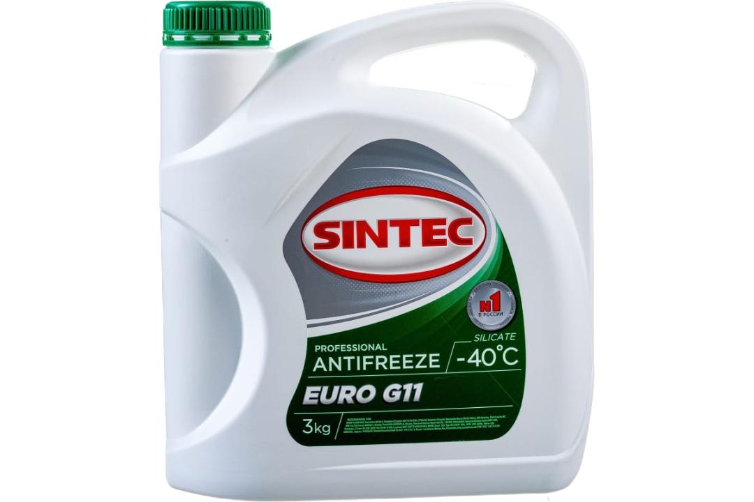 Антифриз Sintec EURO G11 зелёный 3л. (№102432)