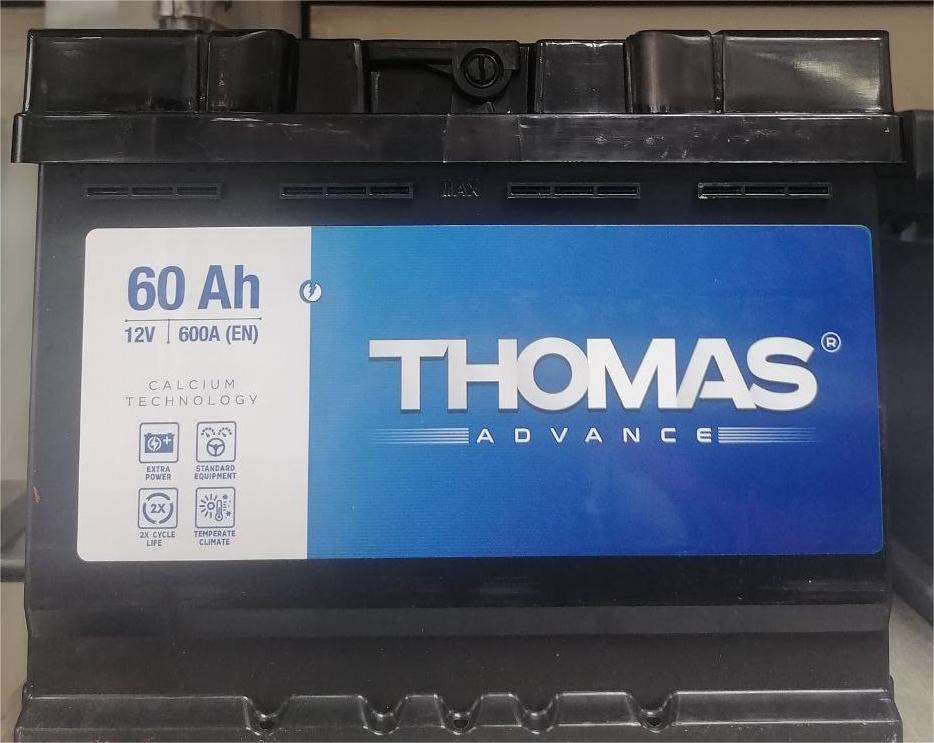 АКБ 6СТ-60о/п THOMAS ADVANCE 600A