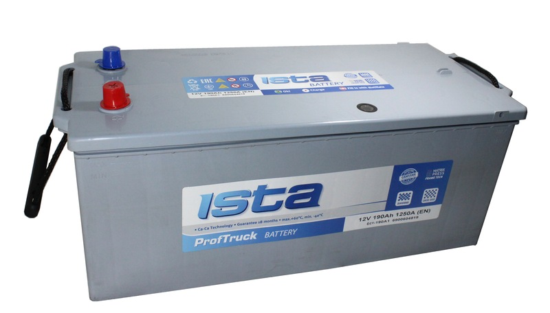 АКБ 6СТ-190п/п Professional Truck ISTA  1250A