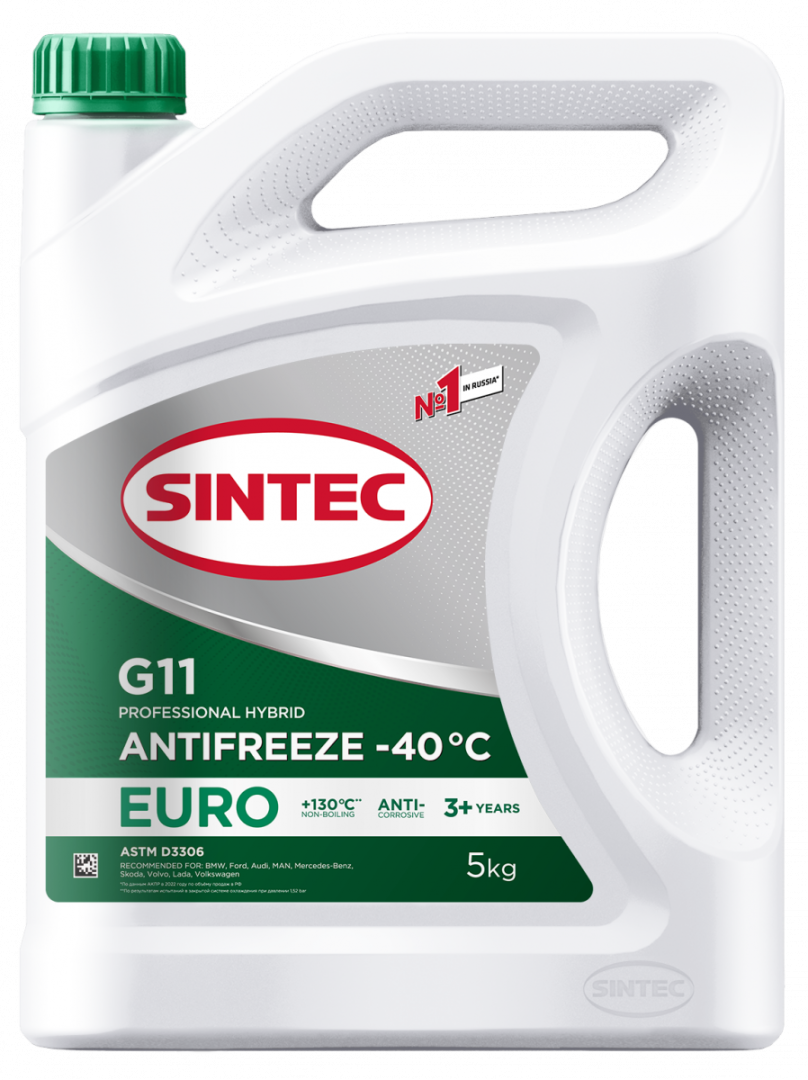 Антифриз Sintec EURO G11 зелёный 5л. (№990554)