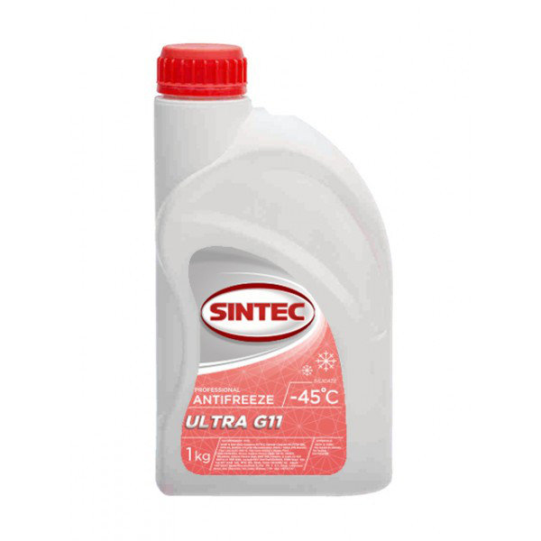 Антифриз Sintec Ultra-45 G11 красный 1л.