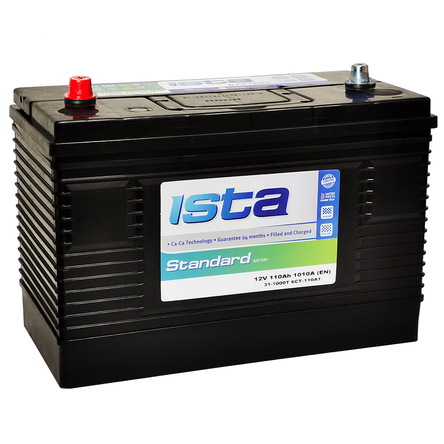 АКБ 6СТ-140п/п(110) ISTA Standard 31-1000.1000A конус